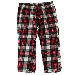 Flannel tartan plaid pajama pants, size XL